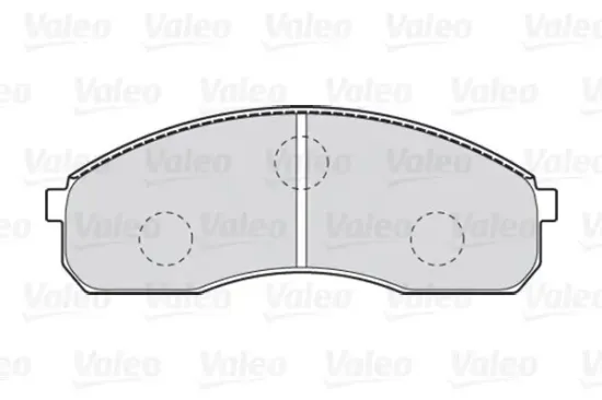 Bremsbelagsatz, Scheibenbremse Vorderachse VALEO 301821 Bild Bremsbelagsatz, Scheibenbremse Vorderachse VALEO 301821