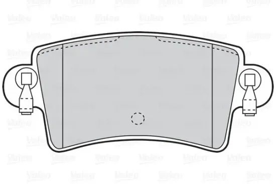 Bremsbelagsatz, Scheibenbremse Hinterachse VALEO 302034 Bild Bremsbelagsatz, Scheibenbremse Hinterachse VALEO 302034