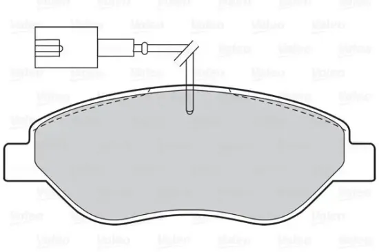 Bremsbelagsatz, Scheibenbremse Vorderachse VALEO 302026 Bild Bremsbelagsatz, Scheibenbremse Vorderachse VALEO 302026
