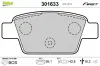 Bremsbelagsatz, Scheibenbremse Hinterachse VALEO 301633 Bild Bremsbelagsatz, Scheibenbremse Hinterachse VALEO 301633