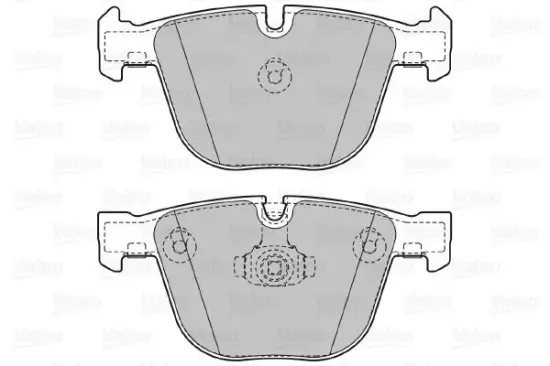Bremsbelagsatz, Scheibenbremse Hinterachse VALEO 598820 Bild Bremsbelagsatz, Scheibenbremse Hinterachse VALEO 598820