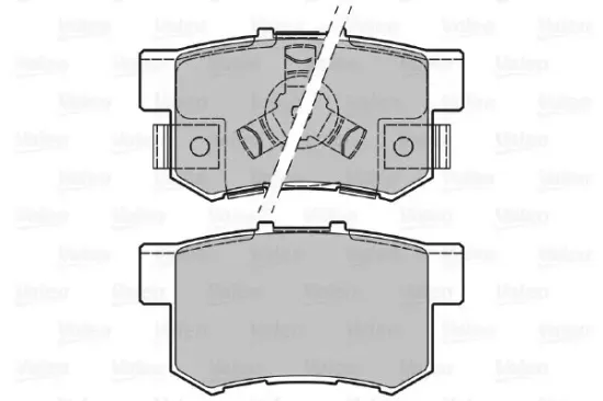 Bremsbelagsatz, Scheibenbremse Hinterachse VALEO 601043 Bild Bremsbelagsatz, Scheibenbremse Hinterachse VALEO 601043