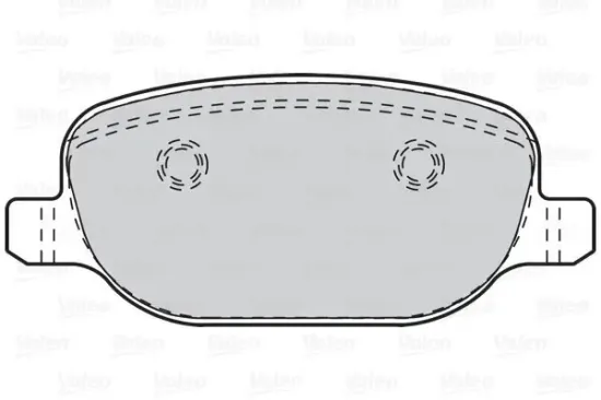 Bremsbelagsatz, Scheibenbremse Hinterachse VALEO 302112 Bild Bremsbelagsatz, Scheibenbremse Hinterachse VALEO 302112