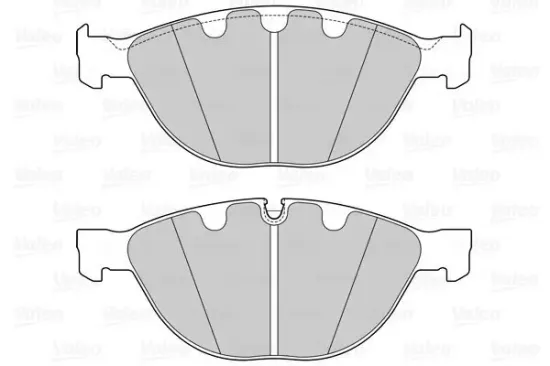 Bremsbelagsatz, Scheibenbremse Vorderachse VALEO 601565 Bild Bremsbelagsatz, Scheibenbremse Vorderachse VALEO 601565