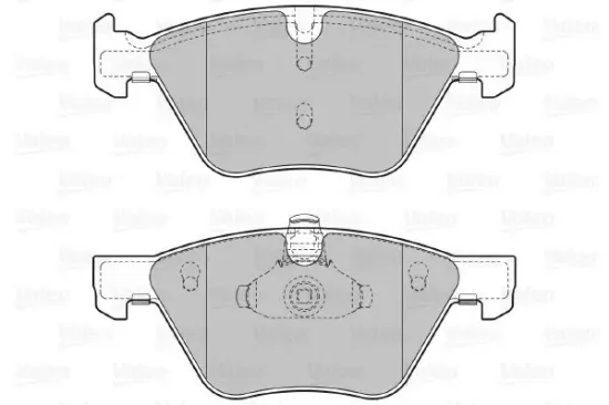 Bremsbelagsatz, Scheibenbremse Vorderachse VALEO 601283 Bild Bremsbelagsatz, Scheibenbremse Vorderachse VALEO 601283