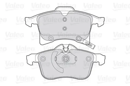 Bremsbelagsatz, Scheibenbremse Vorderachse VALEO 301860 Bild Bremsbelagsatz, Scheibenbremse Vorderachse VALEO 301860