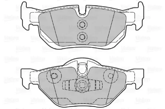Bremsbelagsatz, Scheibenbremse VALEO 598703 Bild Bremsbelagsatz, Scheibenbremse VALEO 598703
