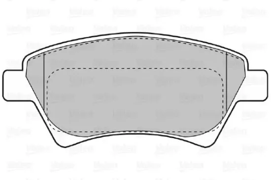Bremsbelagsatz, Scheibenbremse Vorderachse VALEO 598558 Bild Bremsbelagsatz, Scheibenbremse Vorderachse VALEO 598558