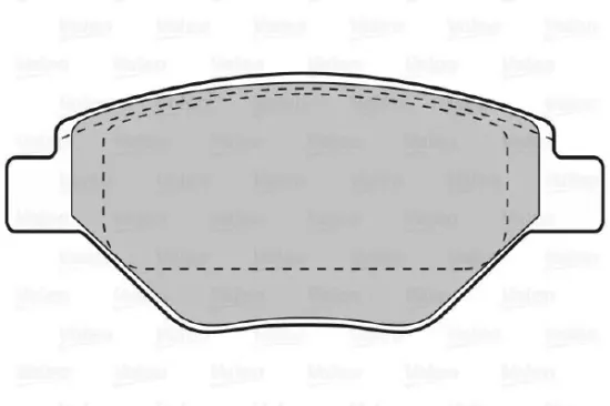 Bremsbelagsatz, Scheibenbremse Vorderachse VALEO 598557 Bild Bremsbelagsatz, Scheibenbremse Vorderachse VALEO 598557