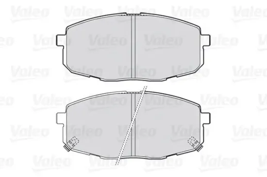 Bremsbelagsatz, Scheibenbremse Vorderachse VALEO 301842 Bild Bremsbelagsatz, Scheibenbremse Vorderachse VALEO 301842
