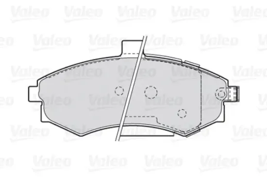 Bremsbelagsatz, Scheibenbremse Vorderachse VALEO 301781 Bild Bremsbelagsatz, Scheibenbremse Vorderachse VALEO 301781