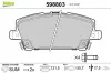 Bremsbelagsatz, Scheibenbremse Vorderachse VALEO 598803 Bild Bremsbelagsatz, Scheibenbremse Vorderachse VALEO 598803