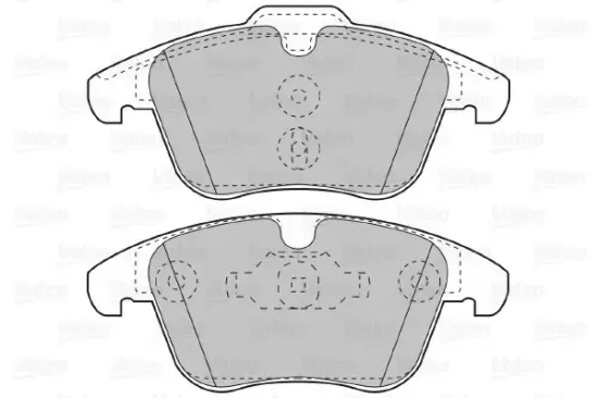 Bremsbelagsatz, Scheibenbremse Vorderachse VALEO 601056 Bild Bremsbelagsatz, Scheibenbremse Vorderachse VALEO 601056