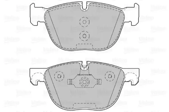 Bremsbelagsatz, Scheibenbremse Vorderachse VALEO 601130 Bild Bremsbelagsatz, Scheibenbremse Vorderachse VALEO 601130