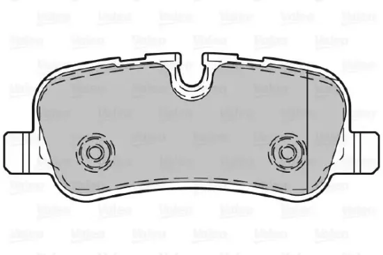 Bremsbelagsatz, Scheibenbremse Hinterachse VALEO 598742 Bild Bremsbelagsatz, Scheibenbremse Hinterachse VALEO 598742