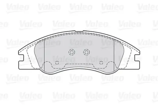 Bremsbelagsatz, Scheibenbremse Vorderachse VALEO 301705 Bild Bremsbelagsatz, Scheibenbremse Vorderachse VALEO 301705
