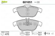 Bremsbelagsatz, Scheibenbremse VALEO 601051