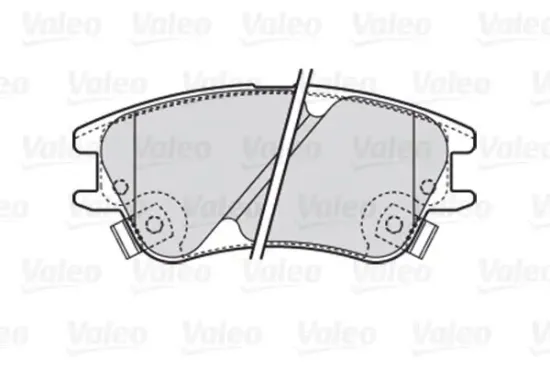 Bremsbelagsatz, Scheibenbremse VALEO 301708 Bild Bremsbelagsatz, Scheibenbremse VALEO 301708