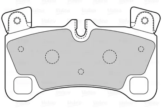 Bremsbelagsatz, Scheibenbremse Hinterachse VALEO 601560 Bild Bremsbelagsatz, Scheibenbremse Hinterachse VALEO 601560