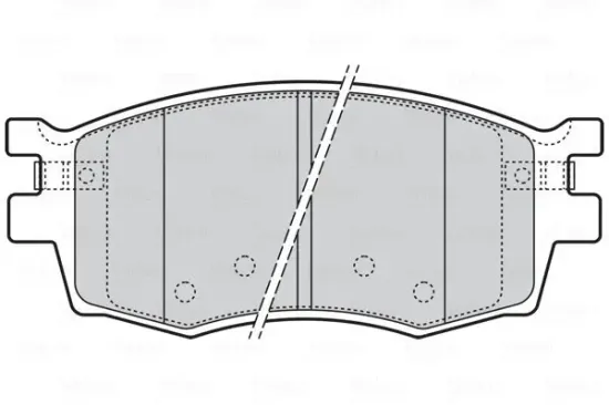 Bremsbelagsatz, Scheibenbremse Vorderachse VALEO 301868 Bild Bremsbelagsatz, Scheibenbremse Vorderachse VALEO 301868