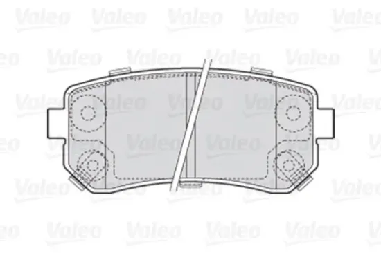 Bremsbelagsatz, Scheibenbremse VALEO 301867 Bild Bremsbelagsatz, Scheibenbremse VALEO 301867