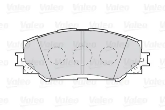 Bremsbelagsatz, Scheibenbremse Vorderachse VALEO 301943 Bild Bremsbelagsatz, Scheibenbremse Vorderachse VALEO 301943