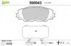 Bremsbelagsatz, Scheibenbremse Vorderachse VALEO 598943