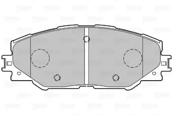 Bremsbelagsatz, Scheibenbremse Vorderachse VALEO 301078 Bild Bremsbelagsatz, Scheibenbremse Vorderachse VALEO 301078