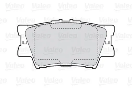 Bremsbelagsatz, Scheibenbremse Hinterachse VALEO 301819 Bild Bremsbelagsatz, Scheibenbremse Hinterachse VALEO 301819