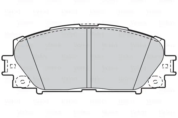 Bremsbelagsatz, Scheibenbremse VALEO 302076 Bild Bremsbelagsatz, Scheibenbremse VALEO 302076