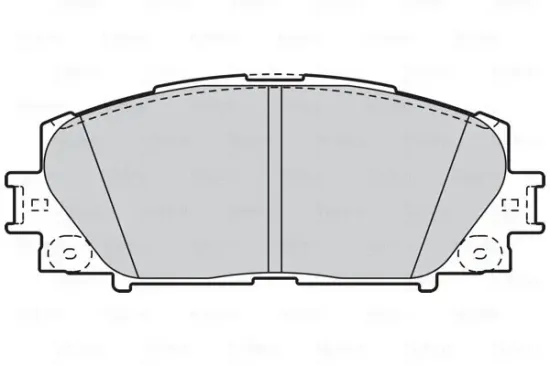 Bremsbelagsatz, Scheibenbremse Vorderachse VALEO 302076 Bild Bremsbelagsatz, Scheibenbremse Vorderachse VALEO 302076