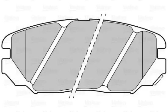 Bremsbelagsatz, Scheibenbremse VALEO 301348 Bild Bremsbelagsatz, Scheibenbremse VALEO 301348