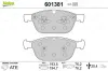 Bremsbelagsatz, Scheibenbremse Vorderachse VALEO 601381 Bild Bremsbelagsatz, Scheibenbremse Vorderachse VALEO 601381