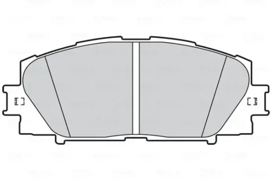 Bremsbelagsatz, Scheibenbremse Vorderachse VALEO 302334 Bild Bremsbelagsatz, Scheibenbremse Vorderachse VALEO 302334