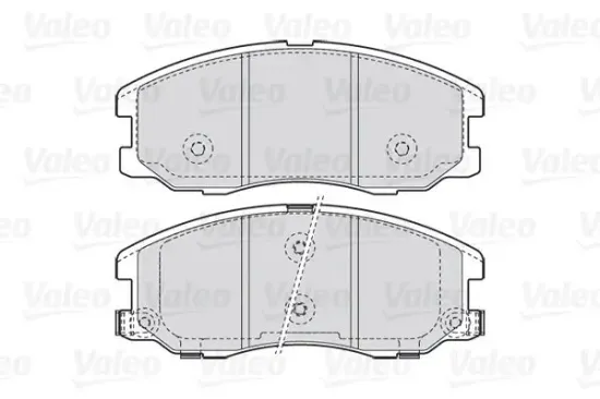 Bremsbelagsatz, Scheibenbremse Vorderachse VALEO 301942 Bild Bremsbelagsatz, Scheibenbremse Vorderachse VALEO 301942