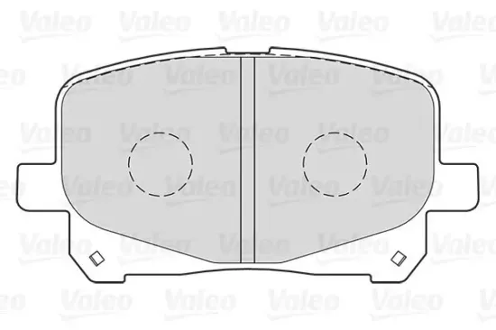 Bremsbelagsatz, Scheibenbremse Vorderachse VALEO 301025 Bild Bremsbelagsatz, Scheibenbremse Vorderachse VALEO 301025
