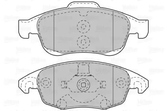 Bremsbelagsatz, Scheibenbremse Vorderachse VALEO 598997 Bild Bremsbelagsatz, Scheibenbremse Vorderachse VALEO 598997