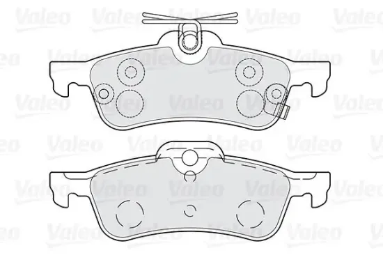 Bremsbelagsatz, Scheibenbremse Hinterachse VALEO 301028 Bild Bremsbelagsatz, Scheibenbremse Hinterachse VALEO 301028