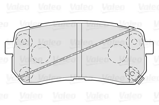 Bremsbelagsatz, Scheibenbremse VALEO 301308 Bild Bremsbelagsatz, Scheibenbremse VALEO 301308