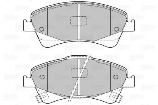 Bremsbelagsatz, Scheibenbremse Vorderachse VALEO 601059 Bild Bremsbelagsatz, Scheibenbremse Vorderachse VALEO 601059