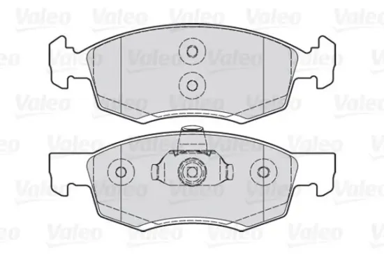 Bremsbelagsatz, Scheibenbremse Vorderachse VALEO 301017 Bild Bremsbelagsatz, Scheibenbremse Vorderachse VALEO 301017