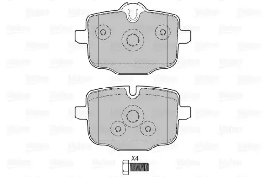 Bremsbelagsatz, Scheibenbremse VALEO 601145 Bild Bremsbelagsatz, Scheibenbremse VALEO 601145