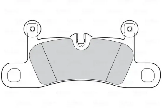 Bremsbelagsatz, Scheibenbremse Hinterachse VALEO 302280 Bild Bremsbelagsatz, Scheibenbremse Hinterachse VALEO 302280
