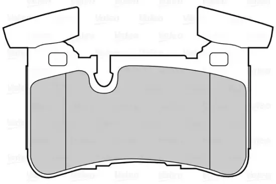 Bremsbelagsatz, Scheibenbremse Hinterachse VALEO 302225 Bild Bremsbelagsatz, Scheibenbremse Hinterachse VALEO 302225