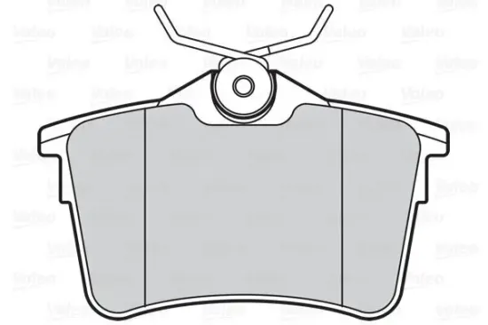 Bremsbelagsatz, Scheibenbremse Hinterachse VALEO 302116 Bild Bremsbelagsatz, Scheibenbremse Hinterachse VALEO 302116