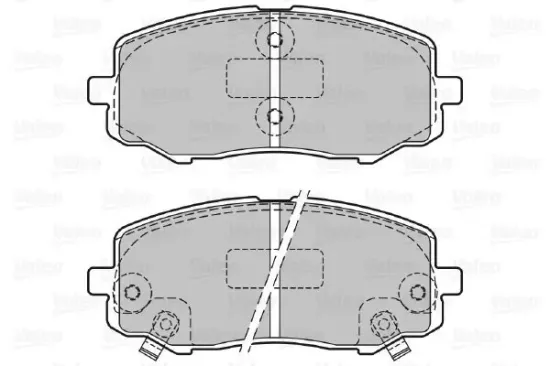 Bremsbelagsatz, Scheibenbremse Vorderachse VALEO 601131 Bild Bremsbelagsatz, Scheibenbremse Vorderachse VALEO 601131