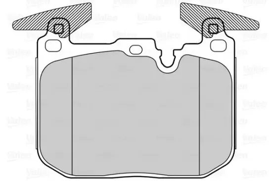 Bremsbelagsatz, Scheibenbremse Vorderachse VALEO 302267 Bild Bremsbelagsatz, Scheibenbremse Vorderachse VALEO 302267