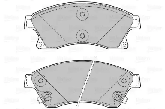 Bremsbelagsatz, Scheibenbremse Vorderachse VALEO 601071 Bild Bremsbelagsatz, Scheibenbremse Vorderachse VALEO 601071