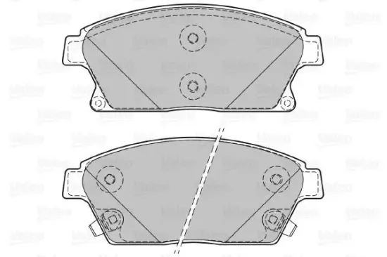 Bremsbelagsatz, Scheibenbremse Vorderachse VALEO 601070 Bild Bremsbelagsatz, Scheibenbremse Vorderachse VALEO 601070