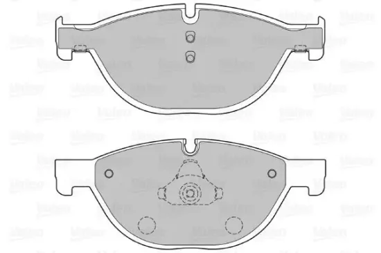 Bremsbelagsatz, Scheibenbremse Vorderachse VALEO 601136 Bild Bremsbelagsatz, Scheibenbremse Vorderachse VALEO 601136